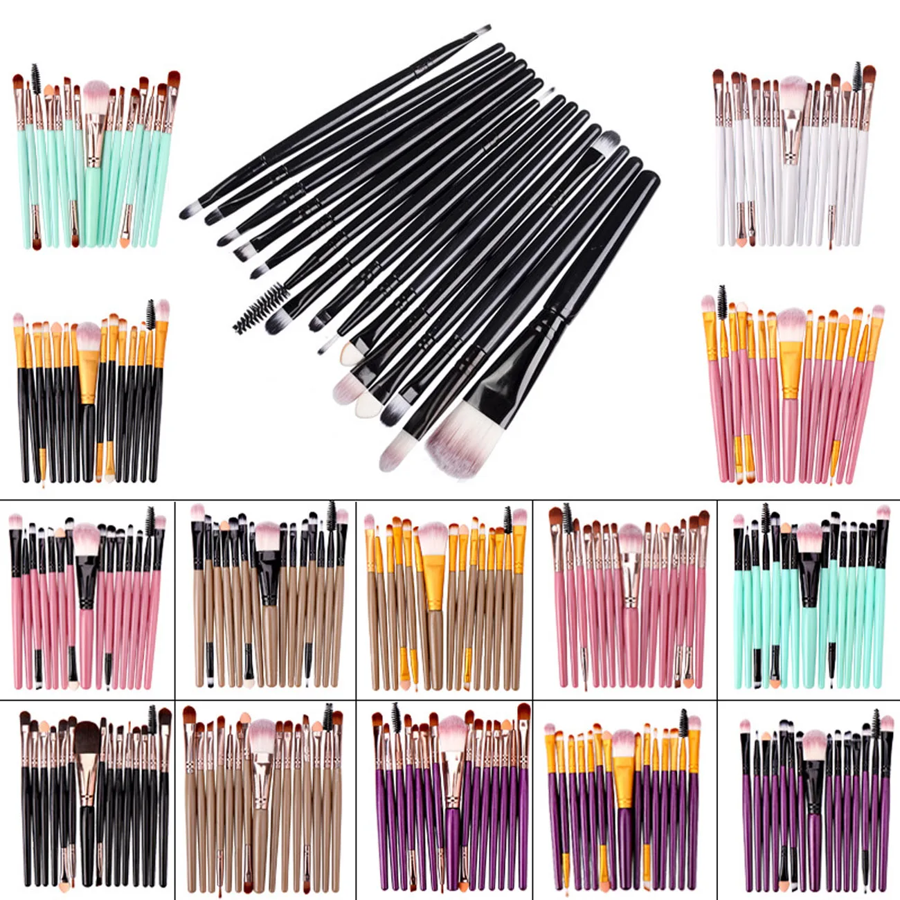 Makeup Brush 15pcs Super Soft Fiber Makeup Brushes Set-High Quality Face&Eye Cosmetic Pens-Synthetic Hair
Makeup Brush 15pcs Super Soft Fiber Makeup Brushes Set-High Quality Face&Eye Cosmetic Pens-Synthetic Hair