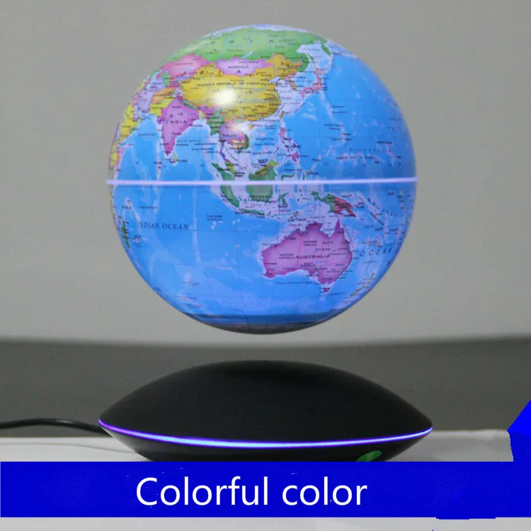 6 Inch Magnetic Levitation Globe Self-rotates with LED Light Office Home Decoration Teaching Supplies
6 Inch Magnetic Levitation Globe Self-rotates with LED Light Office Home Decoration Teaching Supplies