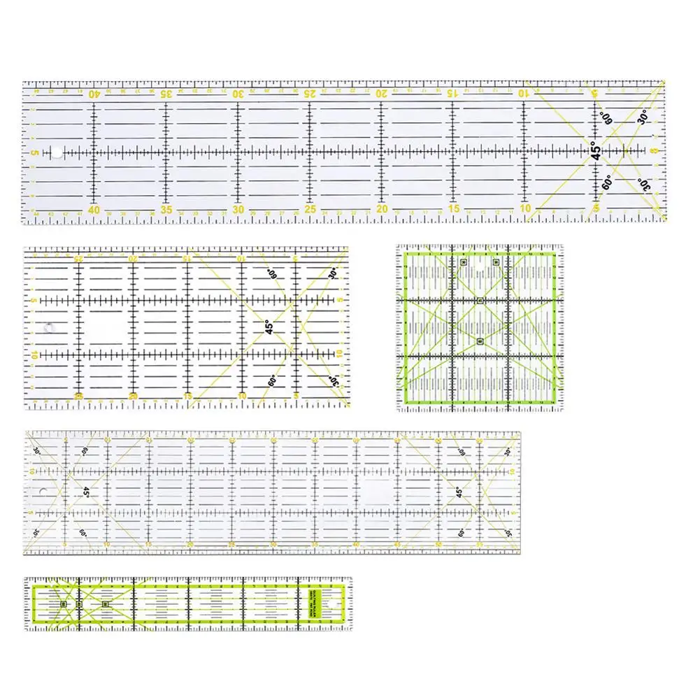 1set Patchwork Ruler Quilting Tools Sewing Patchwork Ruler Scale Sewing Patchwork Feet Tailor Yardstick Cloth Cutting Rulers
1set Patchwork Ruler Quilting Tools Sewing Patchwork Ruler Scale Sewing Patchwork Feet Tailor Yardstick Cloth Cutting Rulers