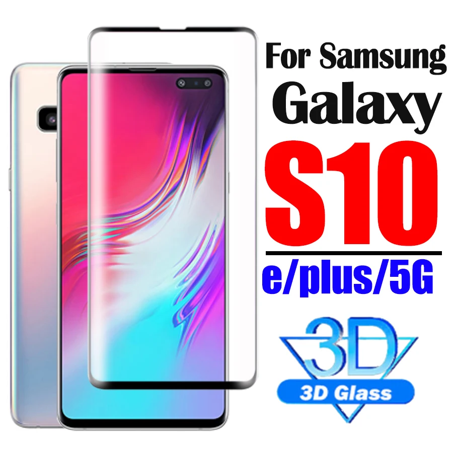 Защитное стекло закаленное 3d для samsung galaxy s10 lite/10 s plus/10e|Защитные стёкла и плёнки