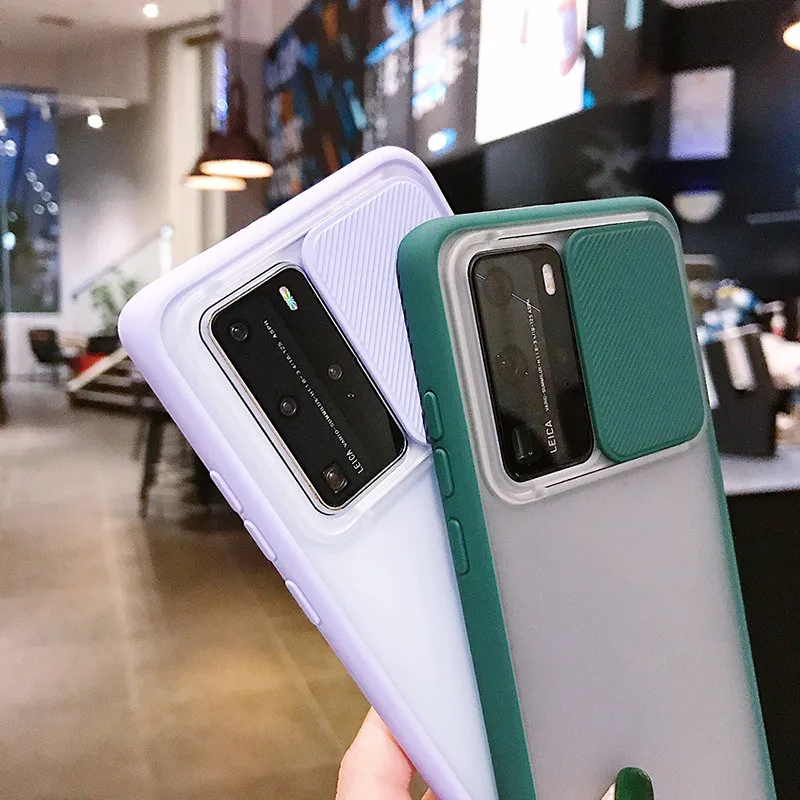 Защитный чехол для камеры Huawei P40 Pro P30 pro ползунок крышка объектива mate 30 прозрачный