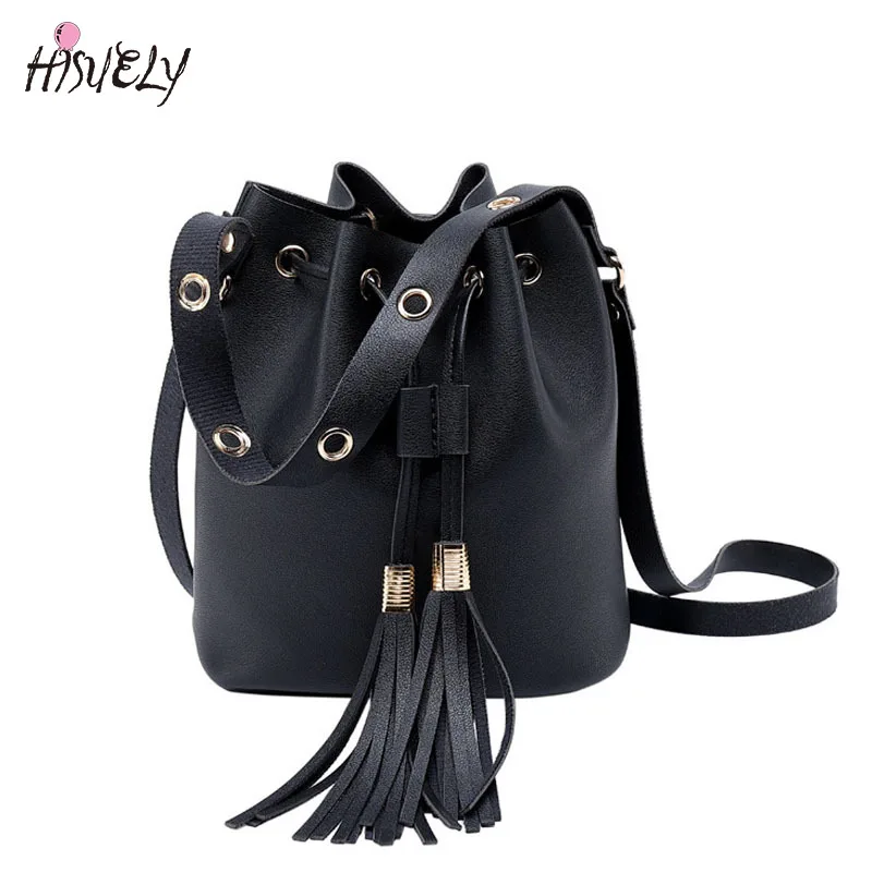 HISUELY Hot Sale Tassels Women PU Leather Handbags Fashion Designer Black Bucket Shoulder Bags Messenger Bag High Quality BG540
HISUELY Hot Sale Tassels Women PU Leather Handbags Fashion Designer Black Bucket Shoulder Bags Messenger Bag High Quality BG540