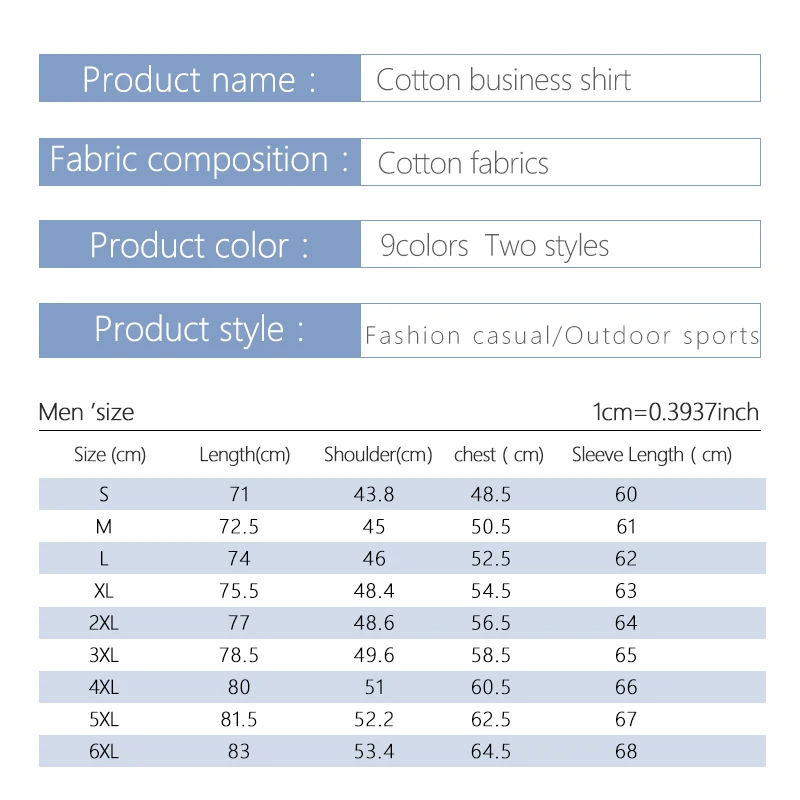 100% Cotton Men Dress Shirt Lapel Checkered Long-sleeve Shirts 2020 New Hit Plaid Printed Slim Fit Shirts Men's Plus Size S-6xl
100% Cotton Men Dress Shirt Lapel Checkered Long-sleeve Shirts 2020 New Hit Plaid Printed Slim Fit Shirts Men's Plus Size S-6xl