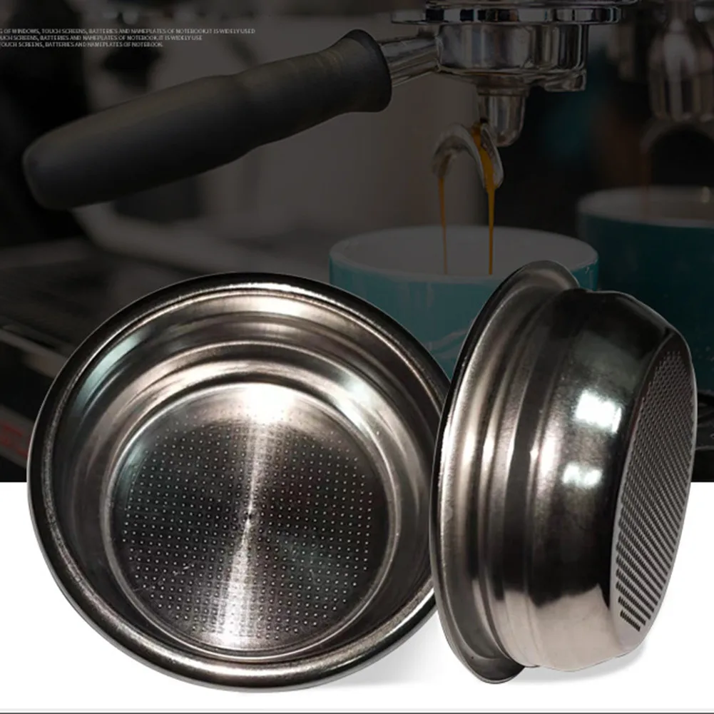 58mm 2 Cups Stainless Steel Coffee Filter Pressurize Espresso Coffee Filter Coffee Basket Home Coffee Maker Machine Parts
58mm 2 Cups Stainless Steel Coffee Filter Pressurize Espresso Coffee Filter Coffee Basket Home Coffee Maker Machine Parts