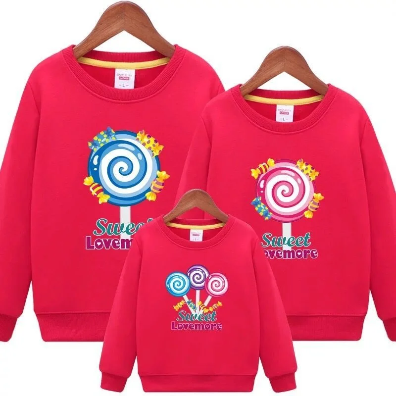 Children Halloween Role Play Sweater Matching Outfit Lollipop Print Round Neck Mom And Dad And Daughter Matching Clothes 2-8year
Children Halloween Role Play Sweater Matching Outfit Lollipop Print Round Neck Mom And Dad And Daughter Matching Clothes 2-8year