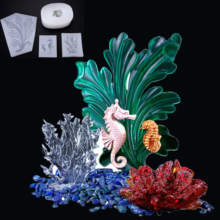 Seahorse Seagrass Coral Micro Landscape Ocean Silicone Mold For Resin Decorative DIY Crystal Type Epoxy Resin
Seahorse Seagrass Coral Micro Landscape Ocean Silicone Mold For Resin Decorative DIY Crystal Type Epoxy Resin