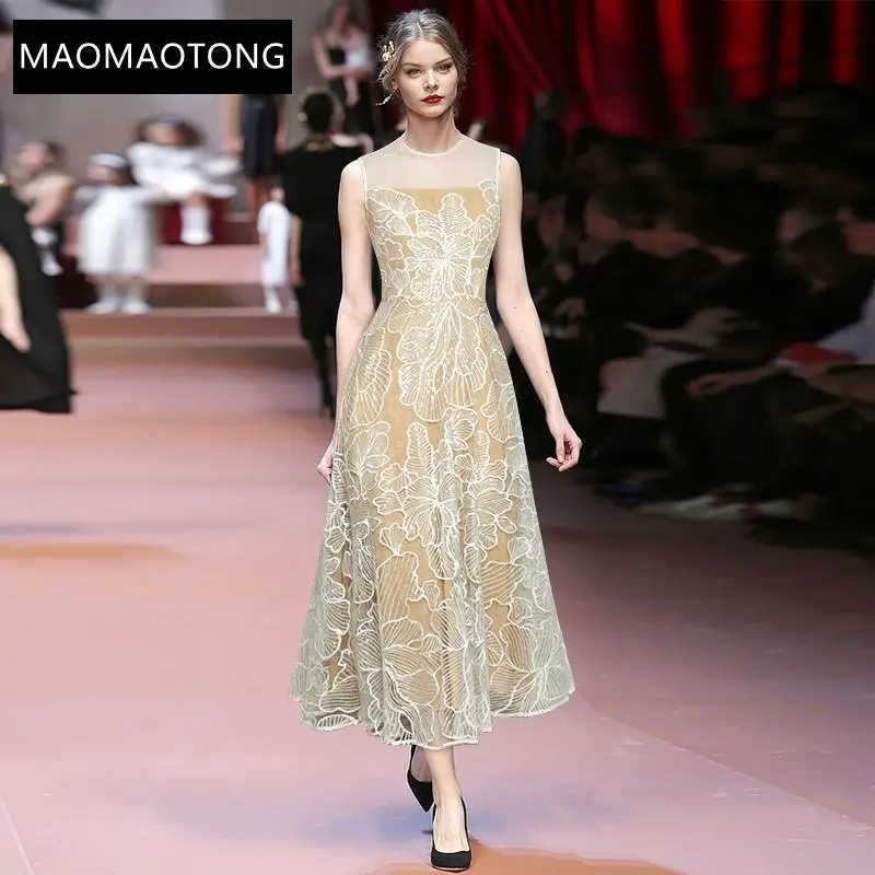Women's ClothingFashion Designer Dress Summer Women's Dress Sleeveless Mesh Embroidery Sequins Slim Elegant High Quality Dresses
Women's ClothingFashion Designer Dress Summer Women's Dress Sleeveless Mesh Embroidery Sequins Slim Elegant High Quality Dresses