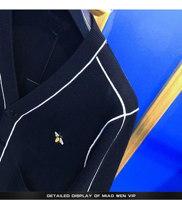 Heavy craft embroidered bee pattern designer knitted casual cardigan men's winter sweater in 2021
Heavy craft embroidered bee pattern designer knitted casual cardigan men's winter sweater in 2021