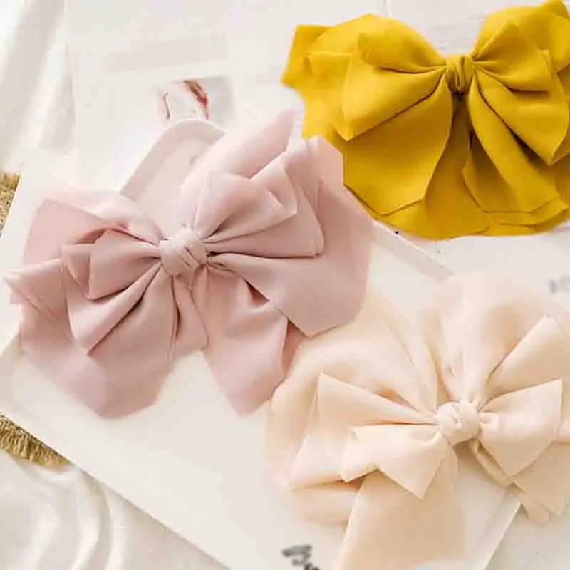 Solid Color Large Bow Barrette Chiffon Three Layers Hair Accessories Solid Color Bag For Girls Gift Jewelry Fabric Spring Clip
Solid Color Large Bow Barrette Chiffon Three Layers Hair Accessories Solid Color Bag For Girls Gift Jewelry Fabric Spring Clip