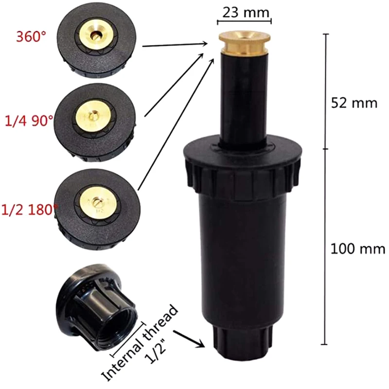 6 Adjustable -Up Sprinklers-90-360 Degree Lawn Watering -Up Spray Nozzle Threaded Head Irrigation Supplies
6 Adjustable -Up Sprinklers-90-360 Degree Lawn Watering -Up Spray Nozzle Threaded Head Irrigation Supplies