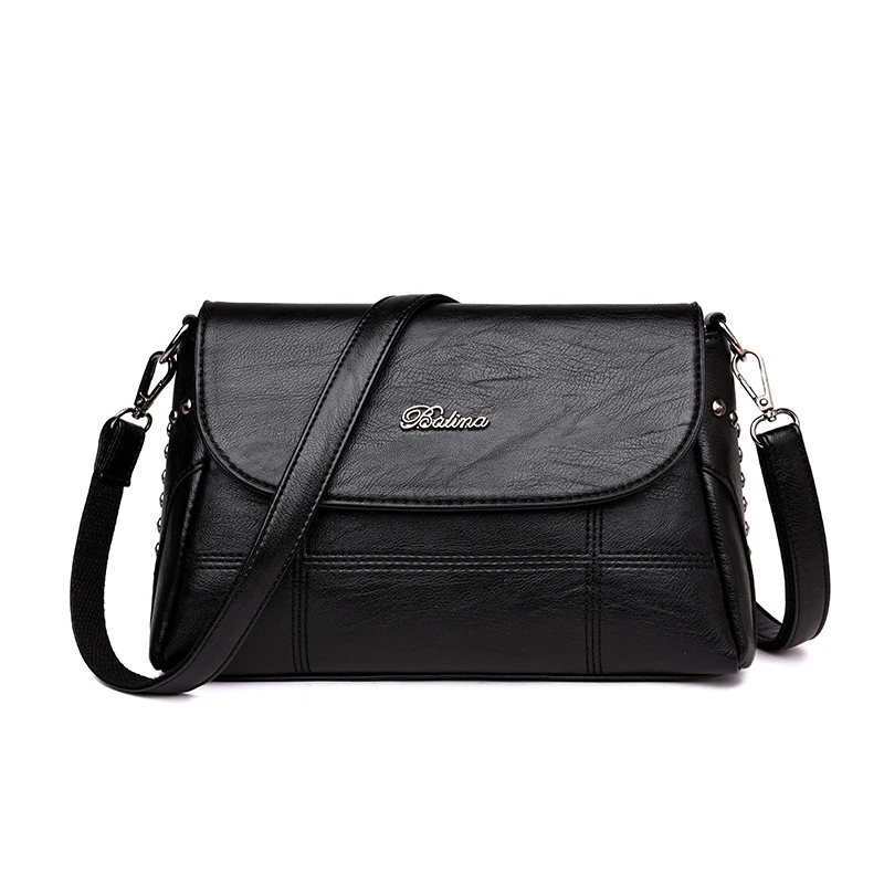 Hot Sale PU Leather Women's Handbags Fashion Rivet Bags Ladies Soft Leather Shoulder Bags For Women Messenger Bags
Hot Sale PU Leather Women's Handbags Fashion Rivet Bags Ladies Soft Leather Shoulder Bags For Women Messenger Bags