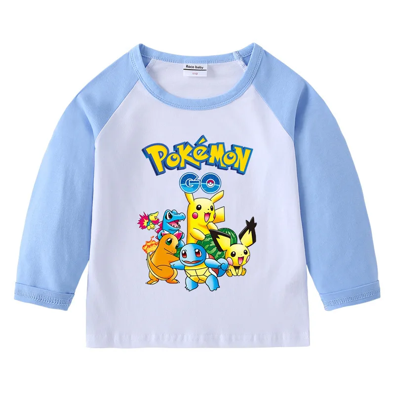 Pokemon 100% Cotton Children Clothes Soft Long Sleeve Shirt Pikachu Kids T-shirt Cartoon Boys Top Fashion Girls Tops Kid Clothes
Pokemon 100% Cotton Children Clothes Soft Long Sleeve Shirt Pikachu Kids T-shirt Cartoon Boys Top Fashion Girls Tops Kid Clothes
