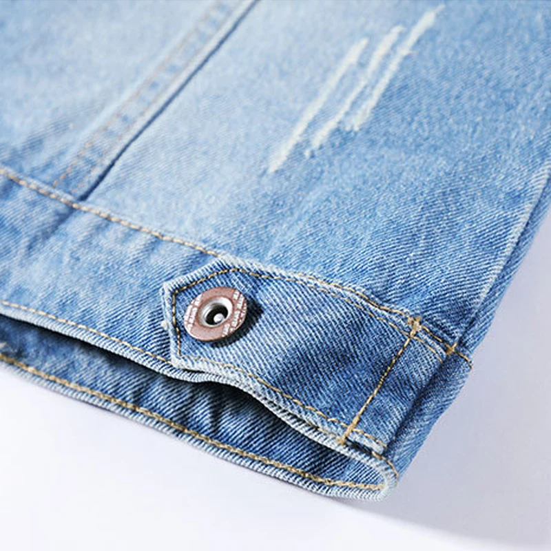 GOPLUS Denim Jacket Ripped Tops Women Vintage Plus Size Coats Veste En Jeans Pour Femme Abrigo Vaquero Mujer Spijkerjasje Dames
GOPLUS Denim Jacket Ripped Tops Women Vintage Plus Size Coats Veste En Jeans Pour Femme Abrigo Vaquero Mujer Spijkerjasje Dames