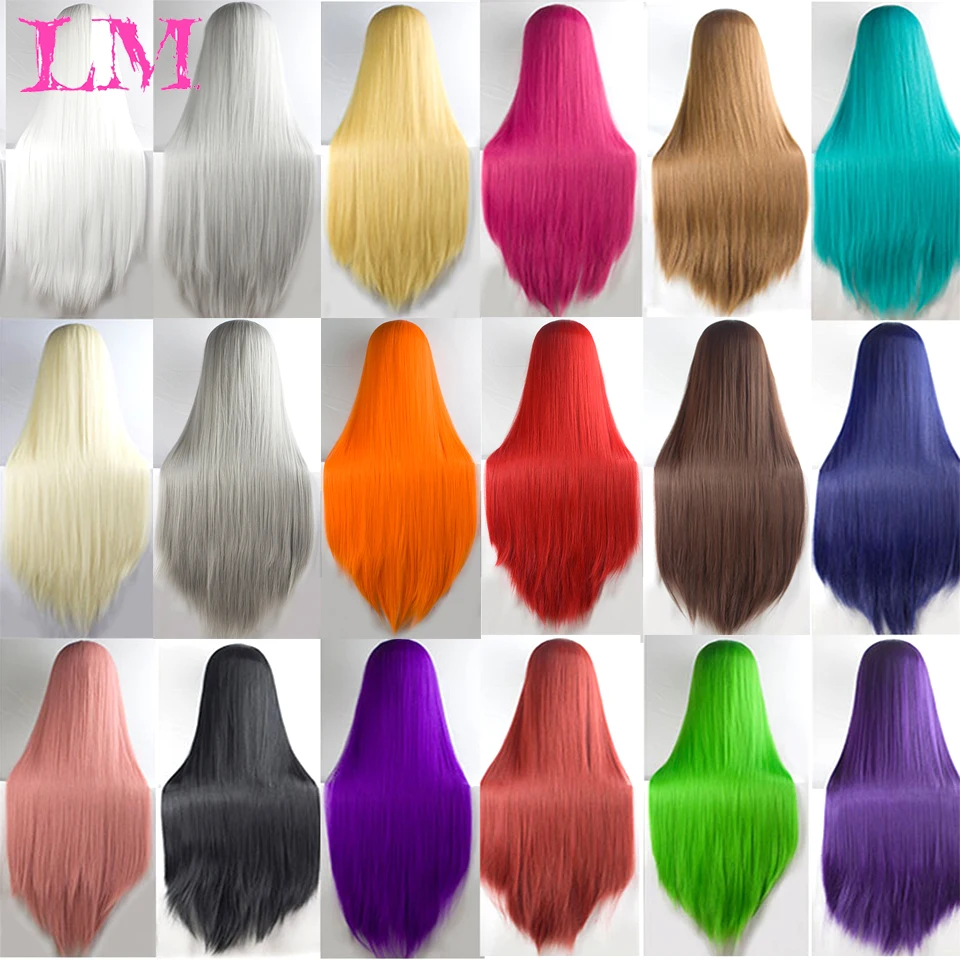 LM Cosplay Anime Costume Wigs Heat Resistant Fiber Synthetic Long Straight Wigs Blonde Blue Red Pink Purple False Hair
LM Cosplay Anime Costume Wigs Heat Resistant Fiber Synthetic Long Straight Wigs Blonde Blue Red Pink Purple False Hair