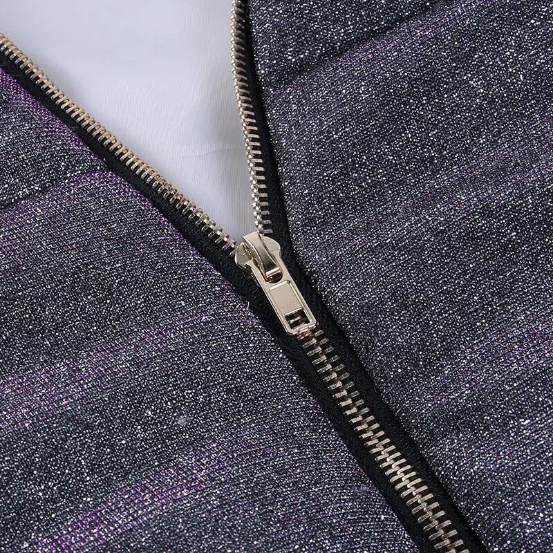 LVINMW Hooded Turtleneck Long Sleeve Reflective Zip Puffer Jacket Patchwork Warm Fashion Winter Clothes Women Button Bubble Coat
LVINMW Hooded Turtleneck Long Sleeve Reflective Zip Puffer Jacket Patchwork Warm Fashion Winter Clothes Women Button Bubble Coat