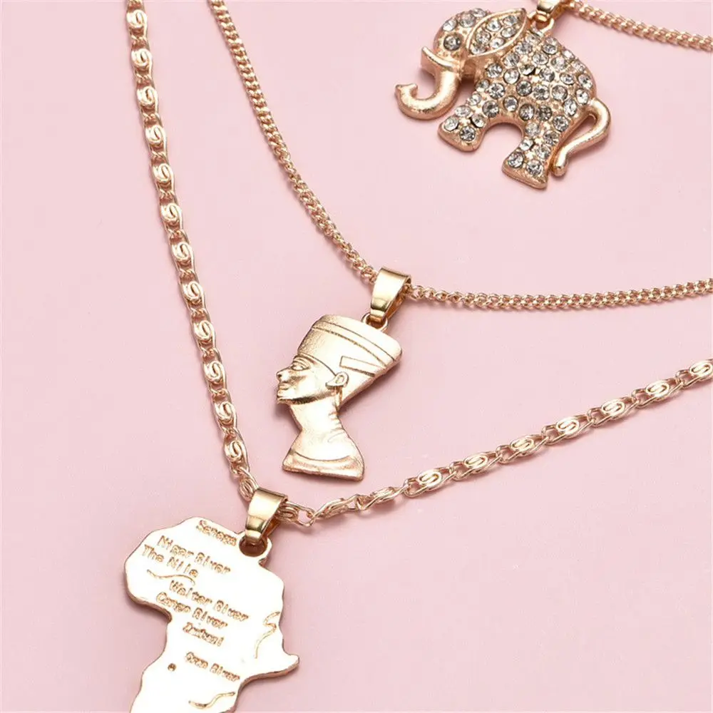 Gold Pharaoh Map Pyramid Ancient Egyptian Pendant Elephant Necklace Chain For Women|Girls
Gold Pharaoh Map Pyramid Ancient Egyptian Pendant Elephant Necklace Chain For Women|Girls