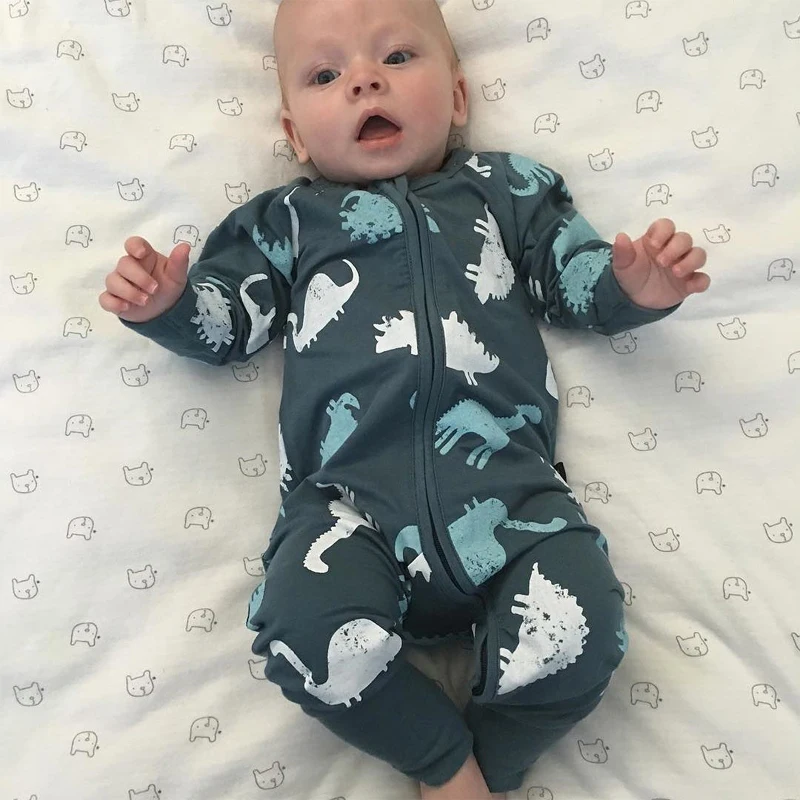 Cartoon Cotton Dinosaur Print Romper Baby Autumn Newborn Baby Long Sleeve Zipper One-piece Clothes
Cartoon Cotton Dinosaur Print Romper Baby Autumn Newborn Baby Long Sleeve Zipper One-piece Clothes