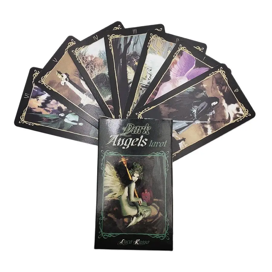 Dark Angel Tarot Cards Deck Fate Oracle Deck Game Mysterious Divination For Friend Party Personal Entertainment Board Game
Dark Angel Tarot Cards Deck Fate Oracle Deck Game Mysterious Divination For Friend Party Personal Entertainment Board Game