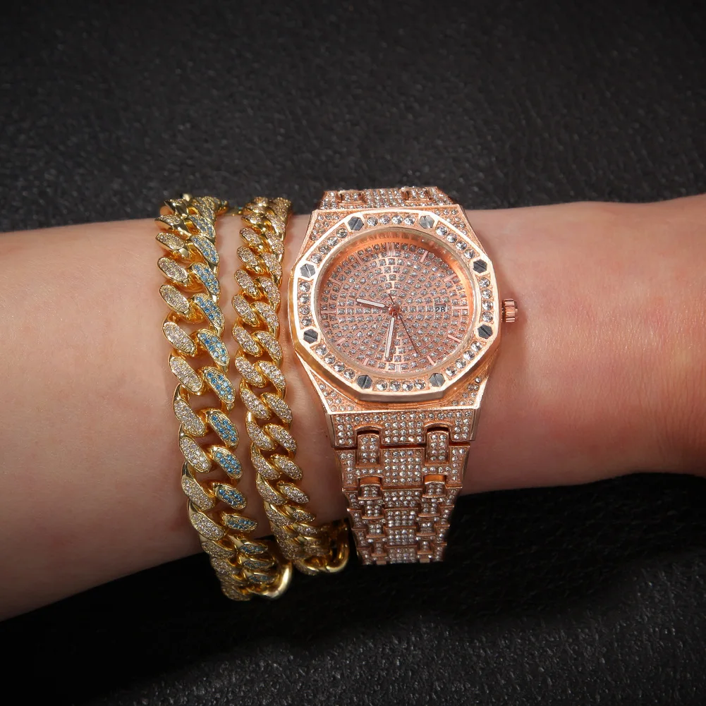 Men women Luxury Brand Watch Quartz Gold HIP HOP Wrist Watches With Micropave CZ Stainless Steel Wristband
Men women Luxury Brand Watch Quartz Gold HIP HOP Wrist Watches With Micropave CZ Stainless Steel Wristband