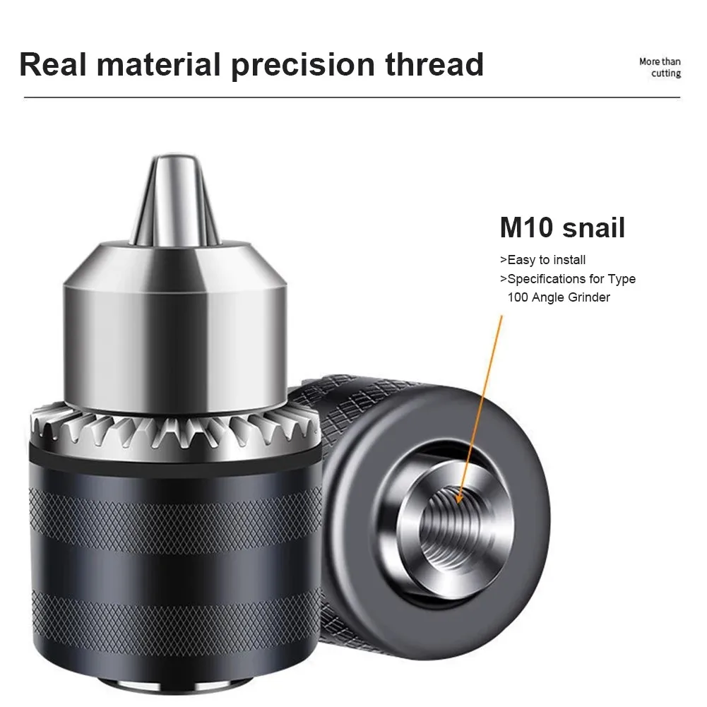 1.5-10mm Drill Chuck Converter Angle Grinder Conversion Chuck For Angle Grinder Hex Shank Key Machanical Adaptor Power Tools
1.5-10mm Drill Chuck Converter Angle Grinder Conversion Chuck For Angle Grinder Hex Shank Key Machanical Adaptor Power Tools