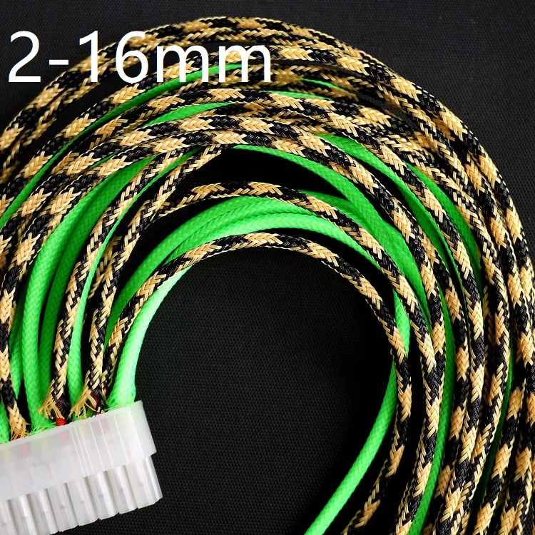 Black Yellow PET Braided Wire Sleeve 2 4 6 8 10 12 16mm Tight High Density Insulated Cable Protection Expandable Sheath Colorful
Black Yellow PET Braided Wire Sleeve 2 4 6 8 10 12 16mm Tight High Density Insulated Cable Protection Expandable Sheath Colorful