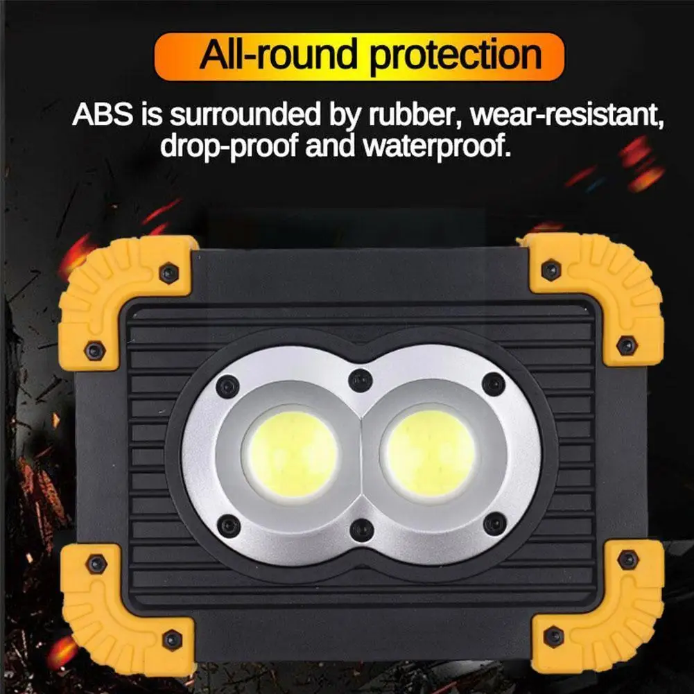 100W Led Portable Spotlight 3000lm Super Bright Led Work Light Rechargeable For Outdoor Camping Lampe Led Flashlight N4R9
100W Led Portable Spotlight 3000lm Super Bright Led Work Light Rechargeable For Outdoor Camping Lampe Led Flashlight N4R9