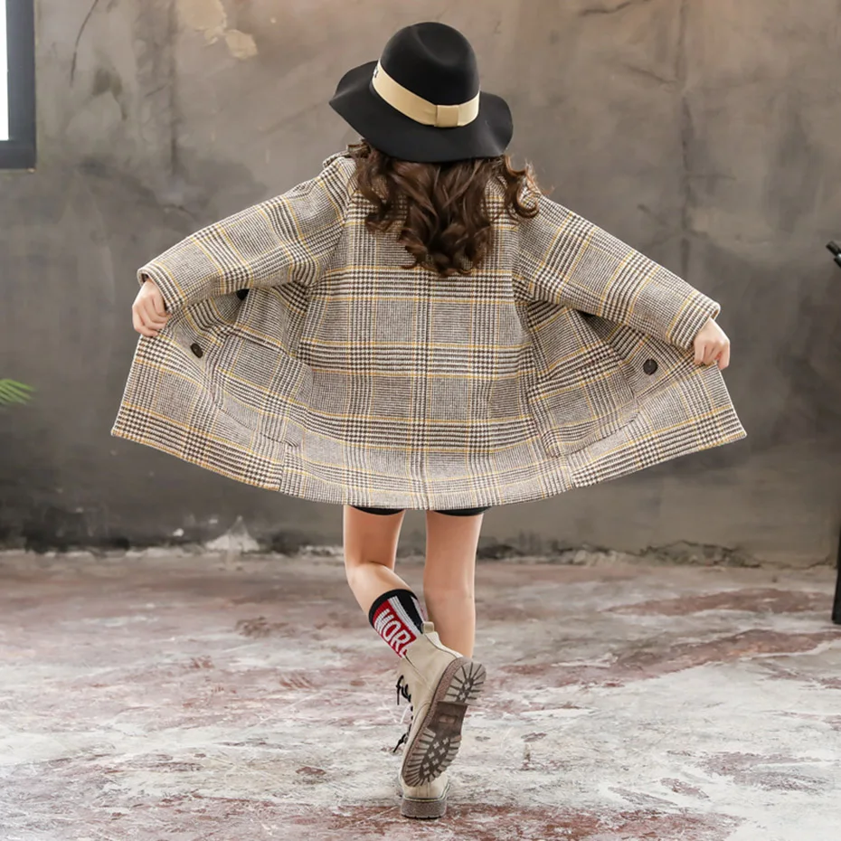 Girls Jacket Outerwear Plaid Pattern Girl Coat Thick Warm Children's Jacket Autumn Winter Children's Clothes For Girls 
Girls Jacket Outerwear Plaid Pattern Girl Coat Thick Warm Children's Jacket Autumn Winter Children's Clothes For Girls