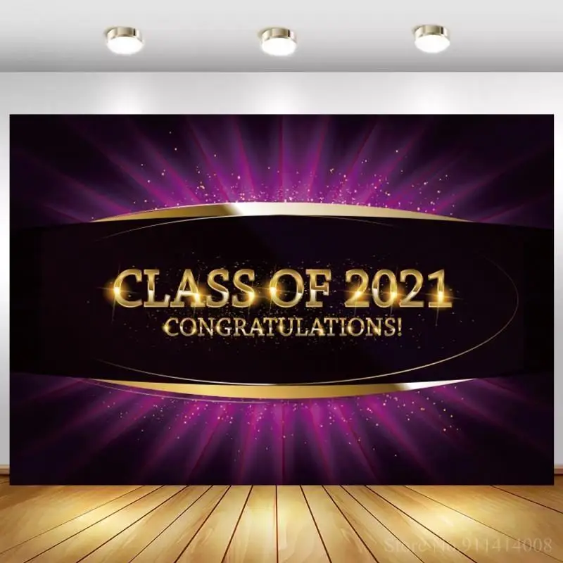 Class Of 2021 Congratulations Party Backdrop Vinyl Wall Poster Dark Purple Light Glow Back To School Background Photography
Class Of 2021 Congratulations Party Backdrop Vinyl Wall Poster Dark Purple Light Glow Back To School Background Photography