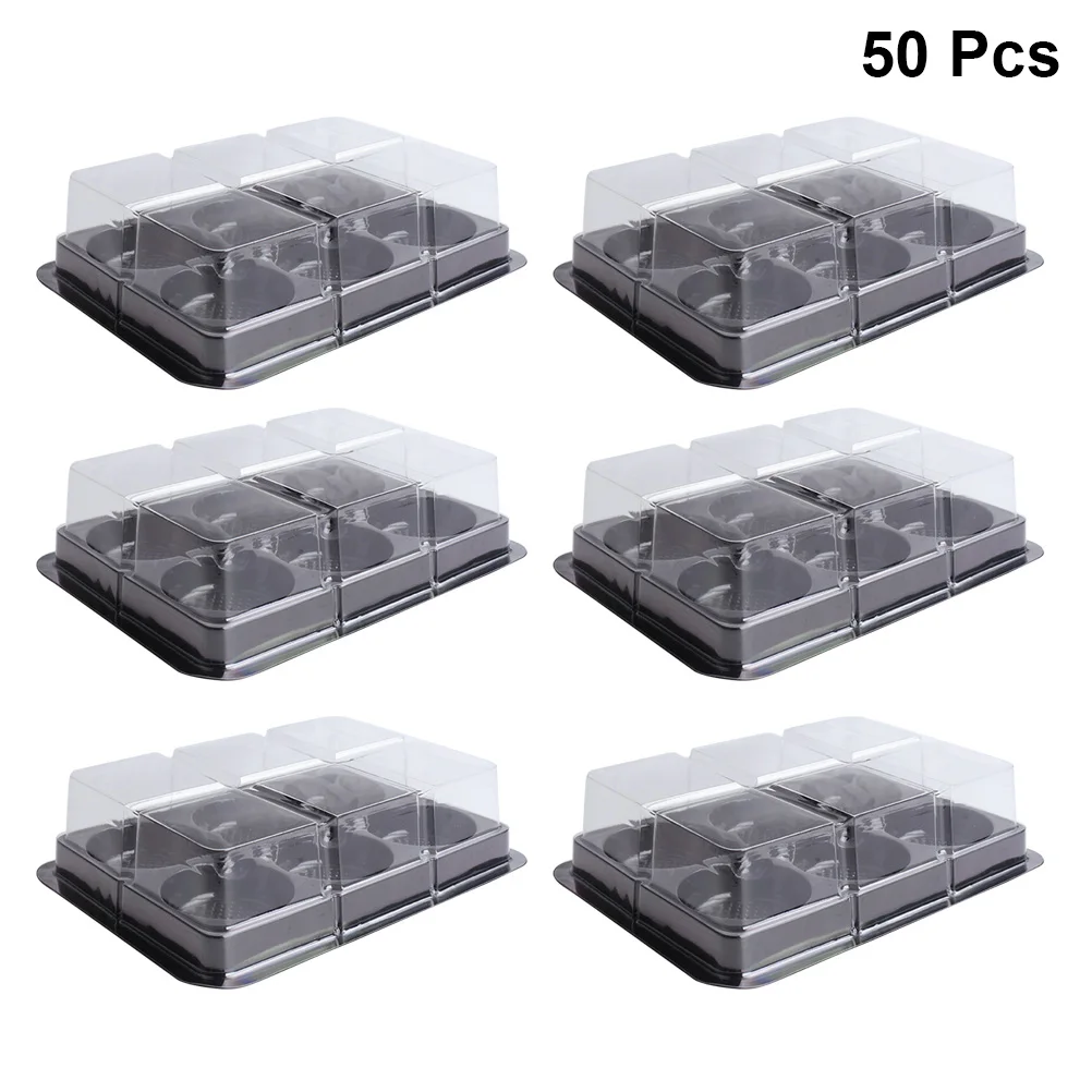 50pcs 6 Cavities Mochi Containers Plastic Mooncake Tray with Transparent Lid Food Packaging Box Baking Packaing Boxes Cake Box
50pcs 6 Cavities Mochi Containers Plastic Mooncake Tray with Transparent Lid Food Packaging Box Baking Packaing Boxes Cake Box