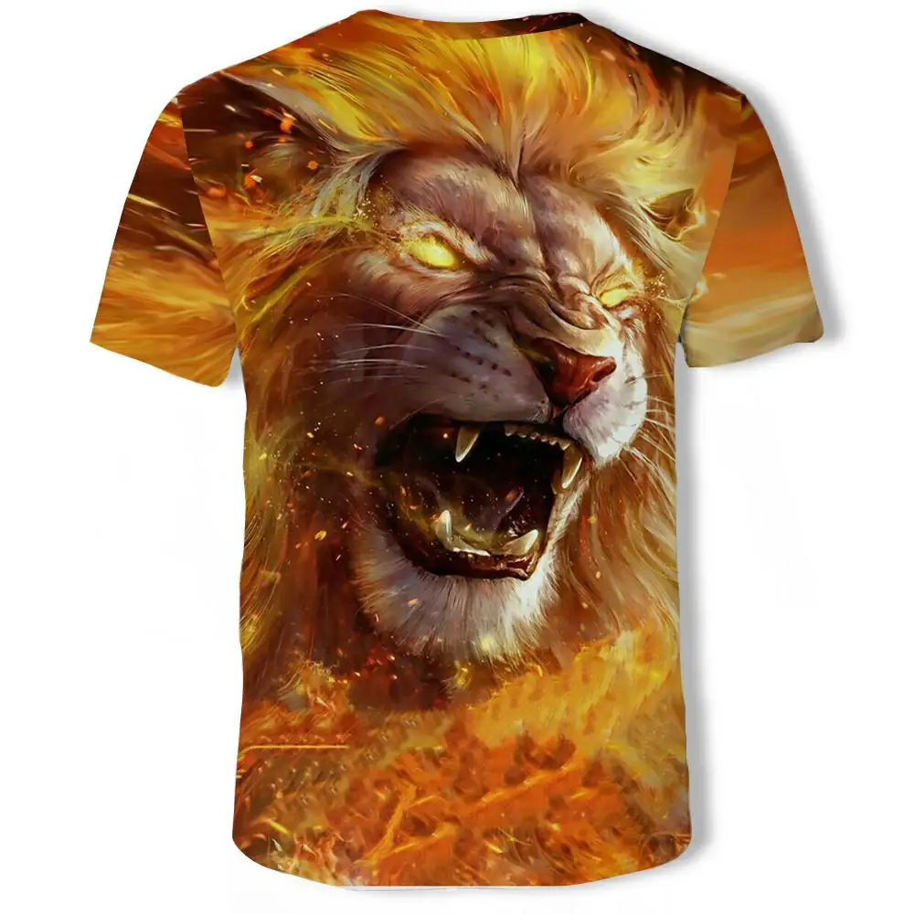 Animal Lion Tiger T-Shirt Mans Brand O-Neck Short Sleeve Anime Cartoon 3D Print Casual Beach Large Size
Animal Lion Tiger T-Shirt Mans Brand O-Neck Short Sleeve Anime Cartoon 3D Print Casual Beach Large Size