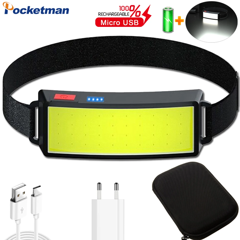 USB Rechargeable Head lamp torch Lanterna For Fishing Camping Headlamp Mini COB LED Headlight With Built-in Battery
USB Rechargeable Head lamp torch Lanterna For Fishing Camping Headlamp Mini COB LED Headlight With Built-in Battery