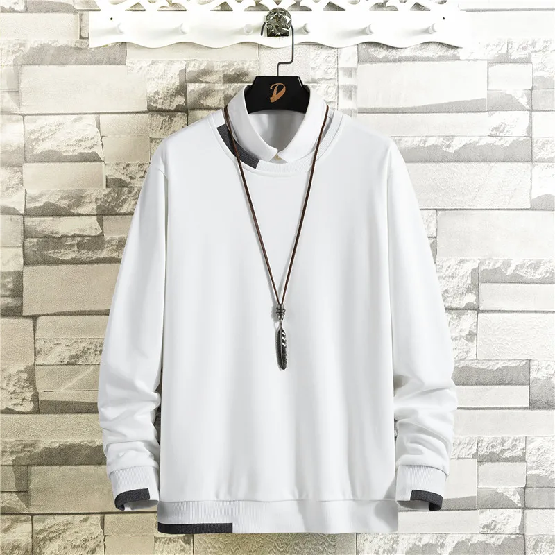 Pure Color O-Neck Pullover Men's Spring 2021 New Casual All-Match Classic Long-Sleeved Men's Base Shirt Fashion Youth Vitality
Pure Color O-Neck Pullover Men's Spring 2021 New Casual All-Match Classic Long-Sleeved Men's Base Shirt Fashion Youth Vitality