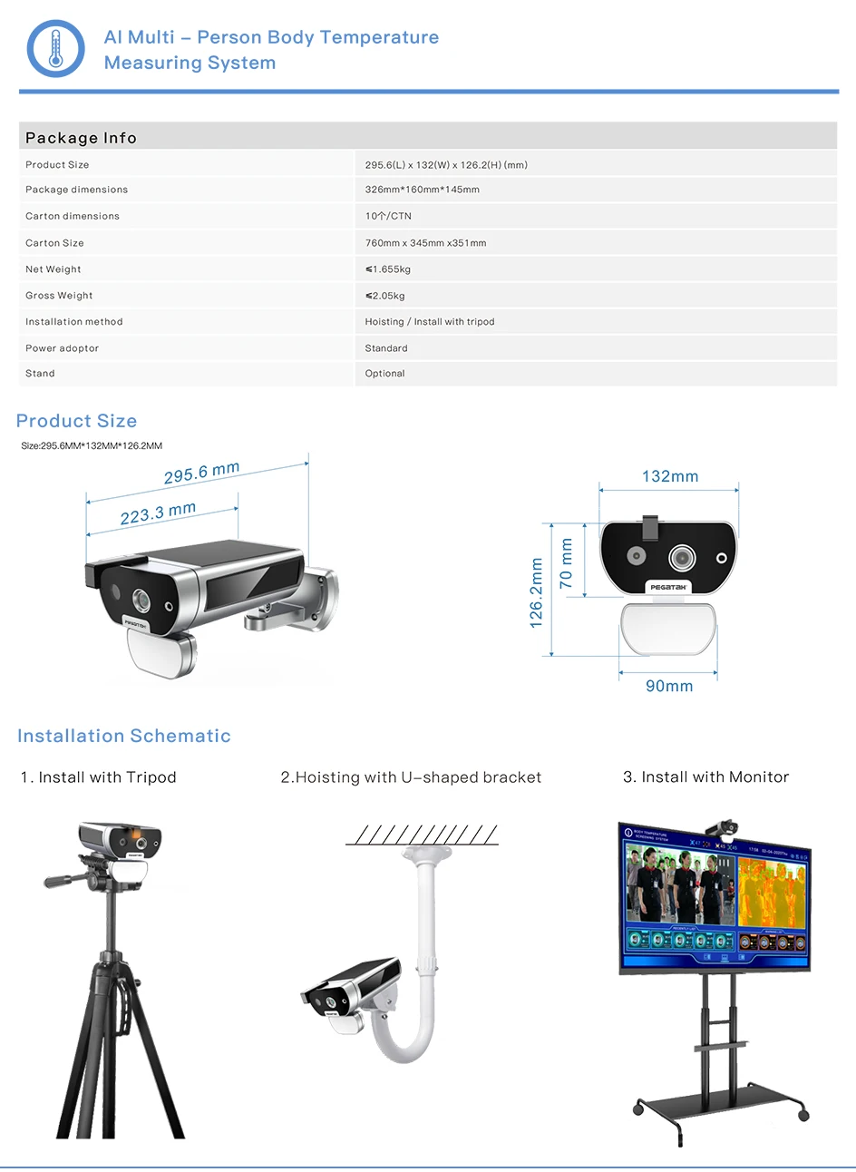 Thermal imager camera Thermographic camera Alarm face recognition camera AI fever detection Built-in black body Cisco chip
Thermal imager camera Thermographic camera Alarm face recognition camera AI fever detection Built-in black body Cisco chip