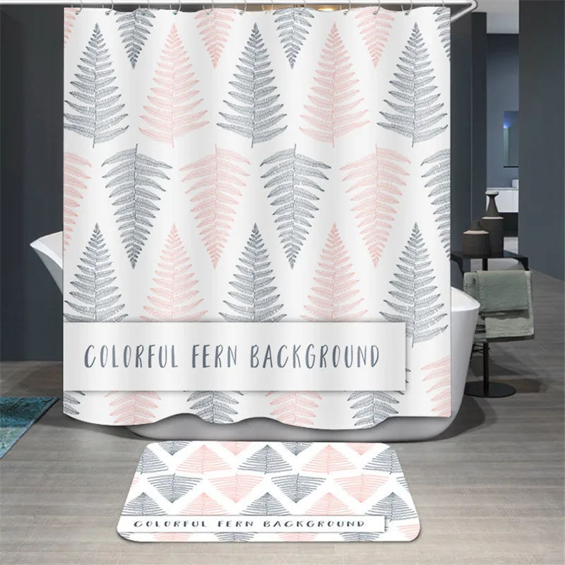 Waterproof Shower Curtain Green Leaves Pattern Polyester Mould Proof Bathroom Bath Curtain With Hooks
Waterproof Shower Curtain Green Leaves Pattern Polyester Mould Proof Bathroom Bath Curtain With Hooks