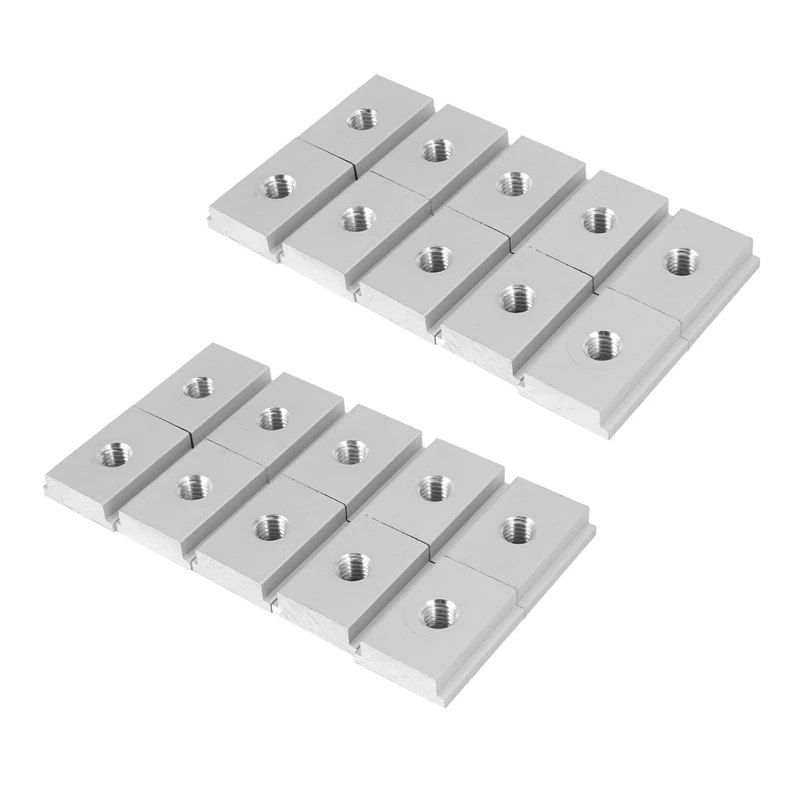 M8 T-Track Slider Sliding Nut Aluminum Alloy T Slot Nut For Woodworking Tool Jigs Screw Slot Fastener 20Pcs
M8 T-Track Slider Sliding Nut Aluminum Alloy T Slot Nut For Woodworking Tool Jigs Screw Slot Fastener 20Pcs