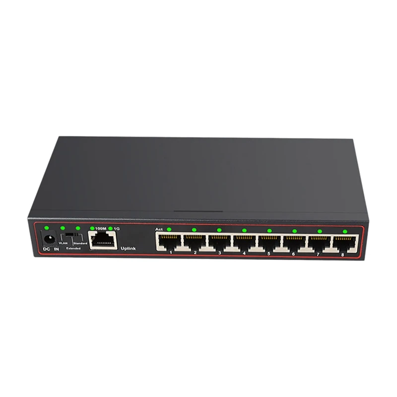 AU42 -9 Port Switch Gigabit Switch Network Ethernet Switches 100/1000Mbps EU Plug
AU42 -9 Port Switch Gigabit Switch Network Ethernet Switches 100/1000Mbps EU Plug