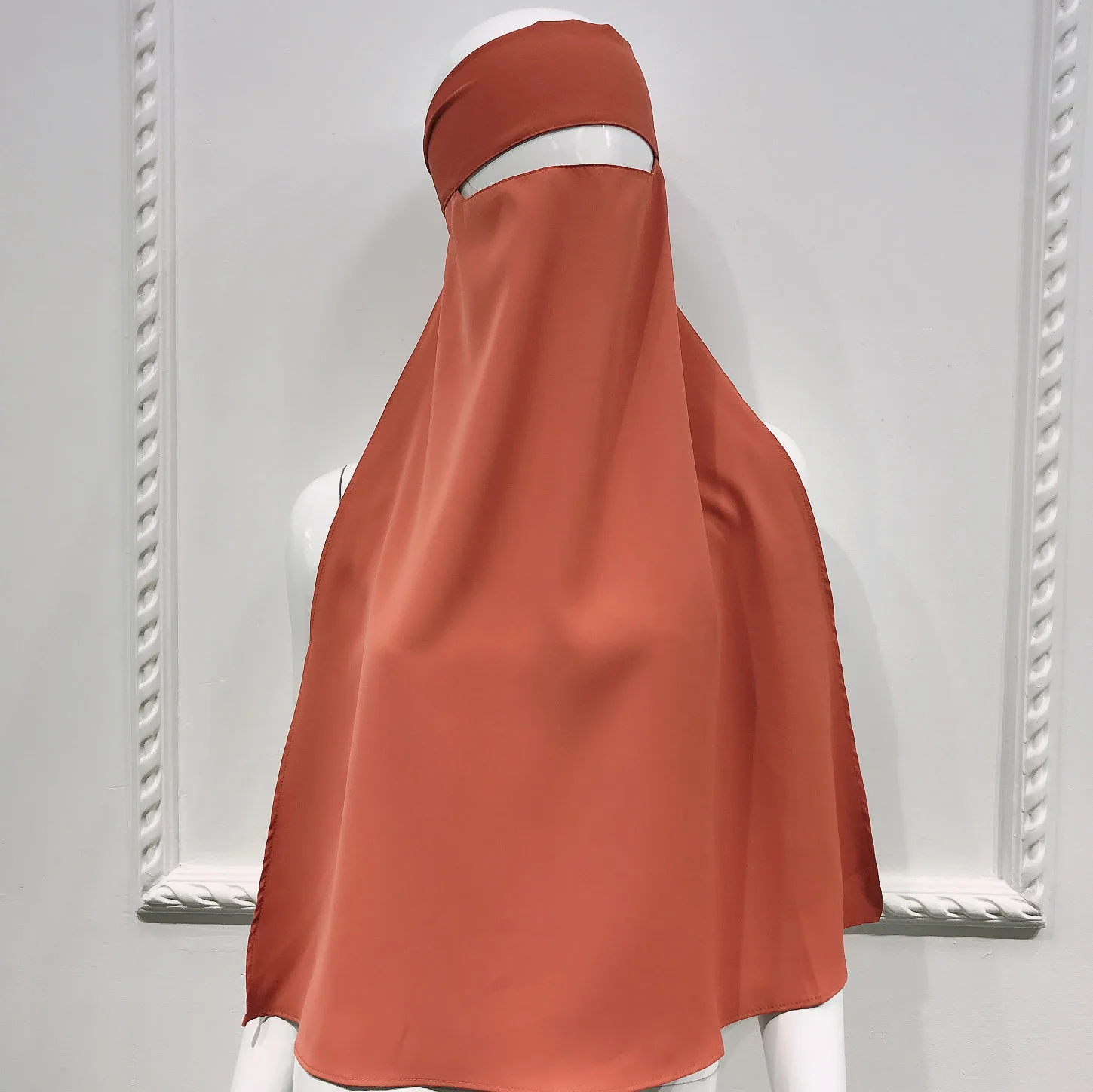 Islamic Clothing Niqab Burqa Veil Scarf Muslim Women Headwear Solid Color Headcover Arab Dubai Saudi Turkey Indoesia Hijab
Islamic Clothing Niqab Burqa Veil Scarf Muslim Women Headwear Solid Color Headcover Arab Dubai Saudi Turkey Indoesia Hijab