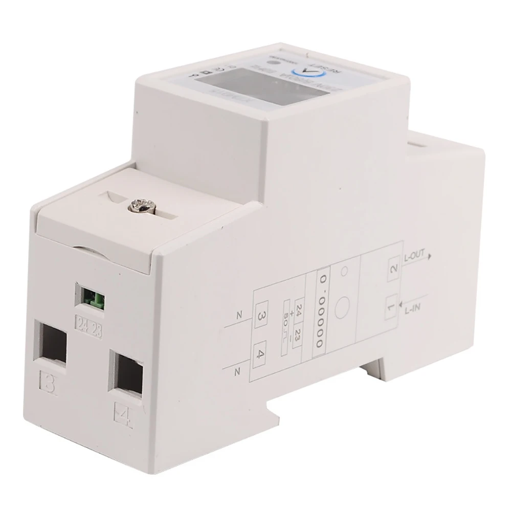 Electric Meter Single Phase Energy Button Clear Energy Meter Power Consumption Wattmeter Din Rail Digital DDS015 LCD 5-80A 230V
Electric Meter Single Phase Energy Button Clear Energy Meter Power Consumption Wattmeter Din Rail Digital DDS015 LCD 5-80A 230V