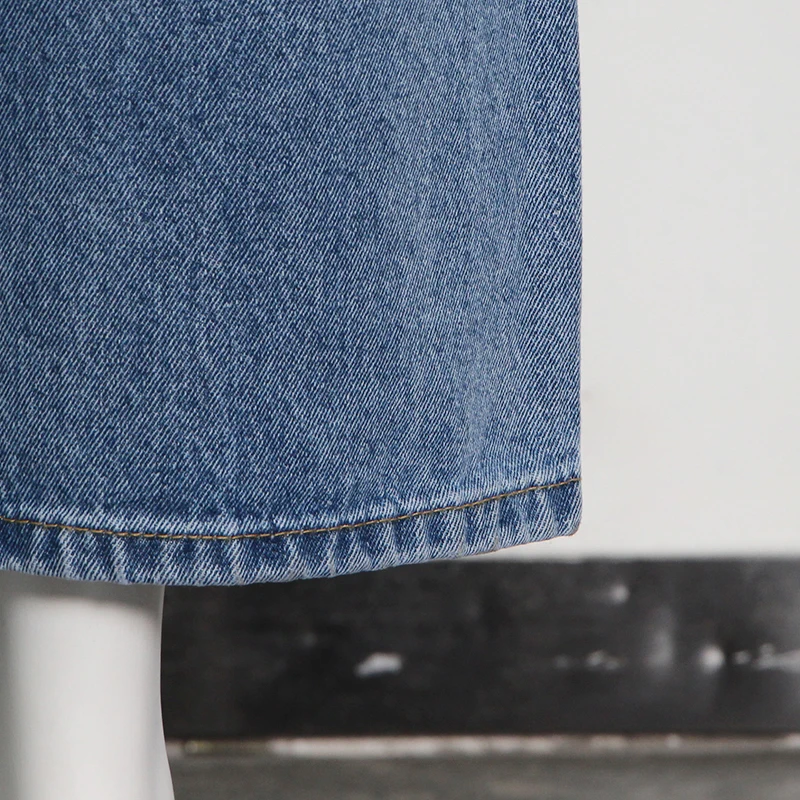 CHICEVER Straight Trouser For Women High Waist Hole Plus Size Denim Blue Plus Size Full Length Pants Female 2021 Spring Clothing
CHICEVER Straight Trouser For Women High Waist Hole Plus Size Denim Blue Plus Size Full Length Pants Female 2021 Spring Clothing