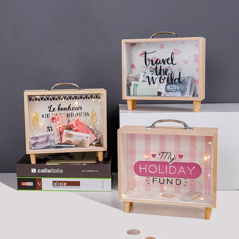 Wooden Piggy Bank Doll Display Cabinet Decorative Cabinet Portable Square Living Room Bedroom Desktop Sundries Storage Cabinet
Wooden Piggy Bank Doll Display Cabinet Decorative Cabinet Portable Square Living Room Bedroom Desktop Sundries Storage Cabinet