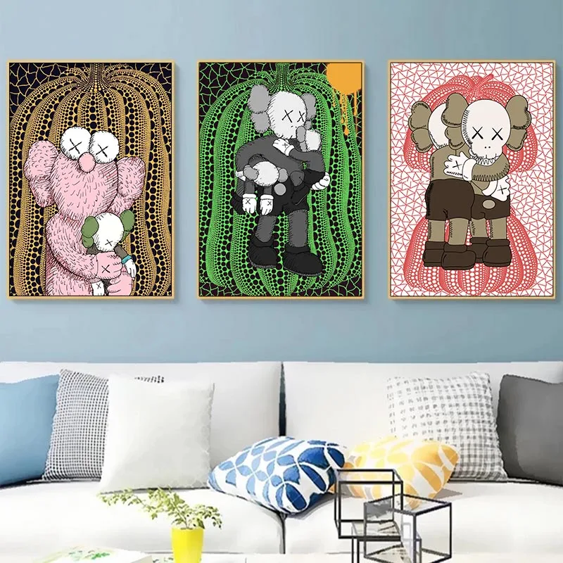 Fashion Co-branded Canvas Poster Yayoi Kusama Jointly Cartoon Pattern Wall Art Painting Pictures Modern Home Living Room Decor
Fashion Co-branded Canvas Poster Yayoi Kusama Jointly Cartoon Pattern Wall Art Painting Pictures Modern Home Living Room Decor