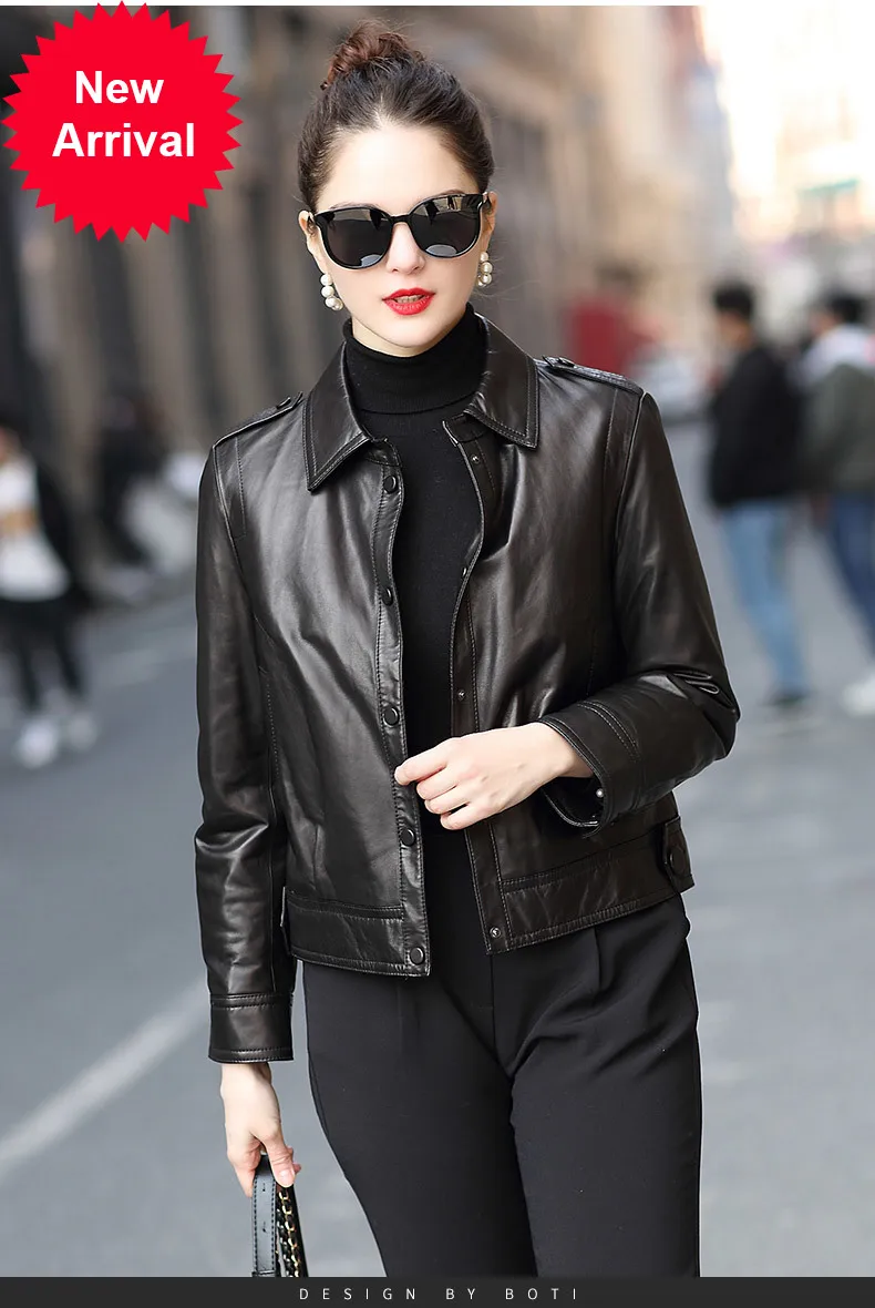 2020 fashion casual light leather down jacket women's short sheep leather jacket jacket
2020 fashion casual light leather down jacket women's short sheep leather jacket jacket