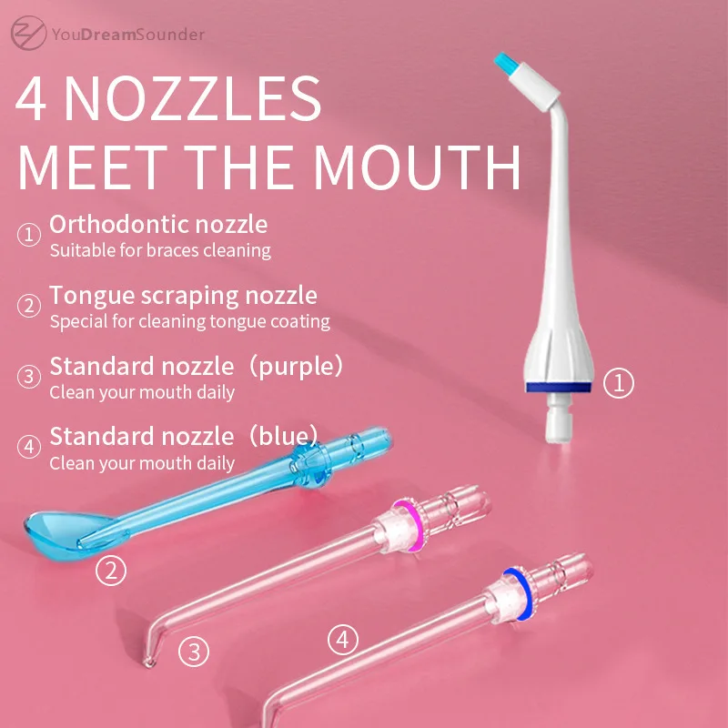 Portable Oral Irrigator with Travel Bag Water Flosser USB Rechargeable Large Water Tank Waterproof Tooth Cleaner
Portable Oral Irrigator with Travel Bag Water Flosser USB Rechargeable Large Water Tank Waterproof Tooth Cleaner
