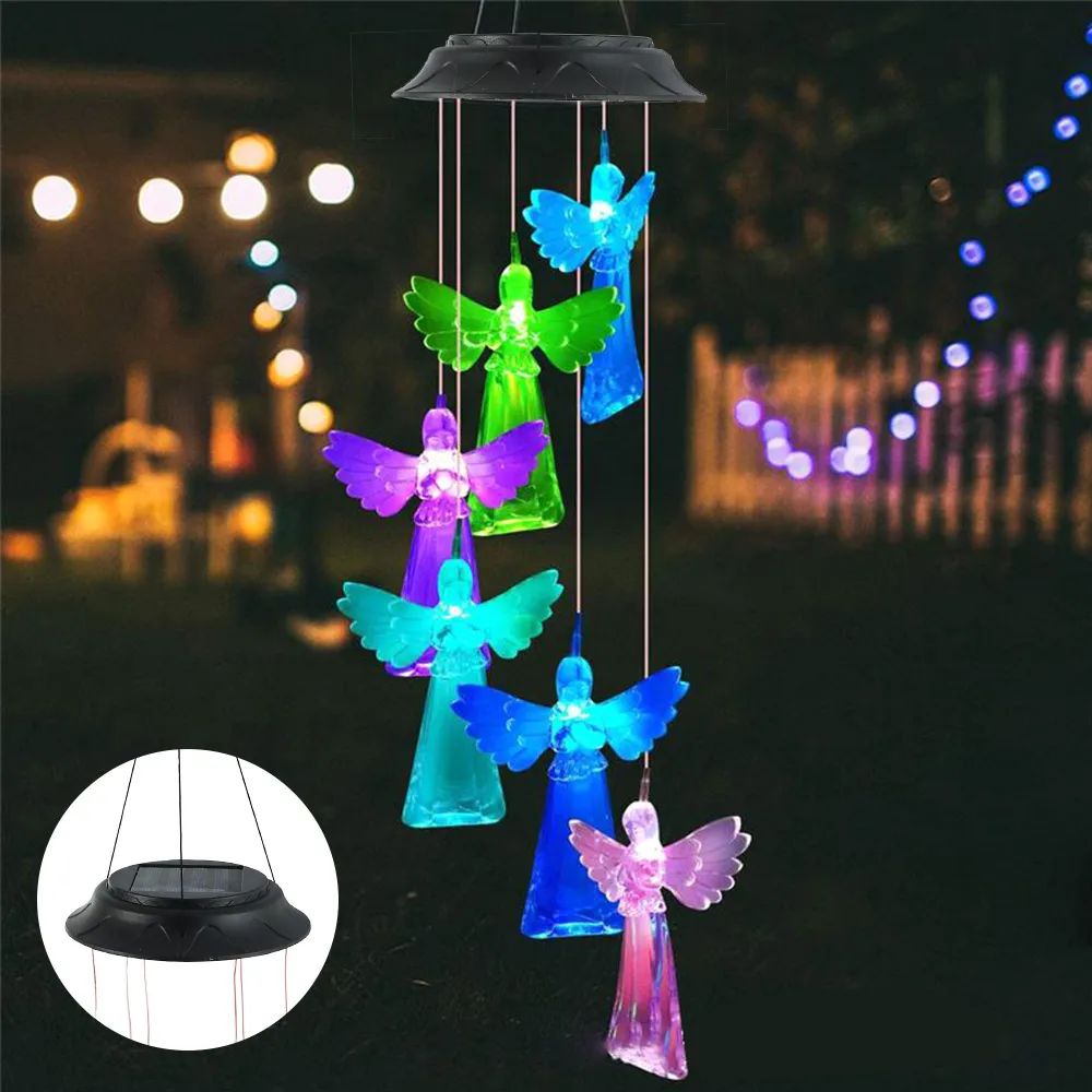 Color Changing Solar Power Wind Chime Crystal Ball Angel Light Waterproof Outdoor Windchime Light for Patio Yard Home Decor
Color Changing Solar Power Wind Chime Crystal Ball Angel Light Waterproof Outdoor Windchime Light for Patio Yard Home Decor