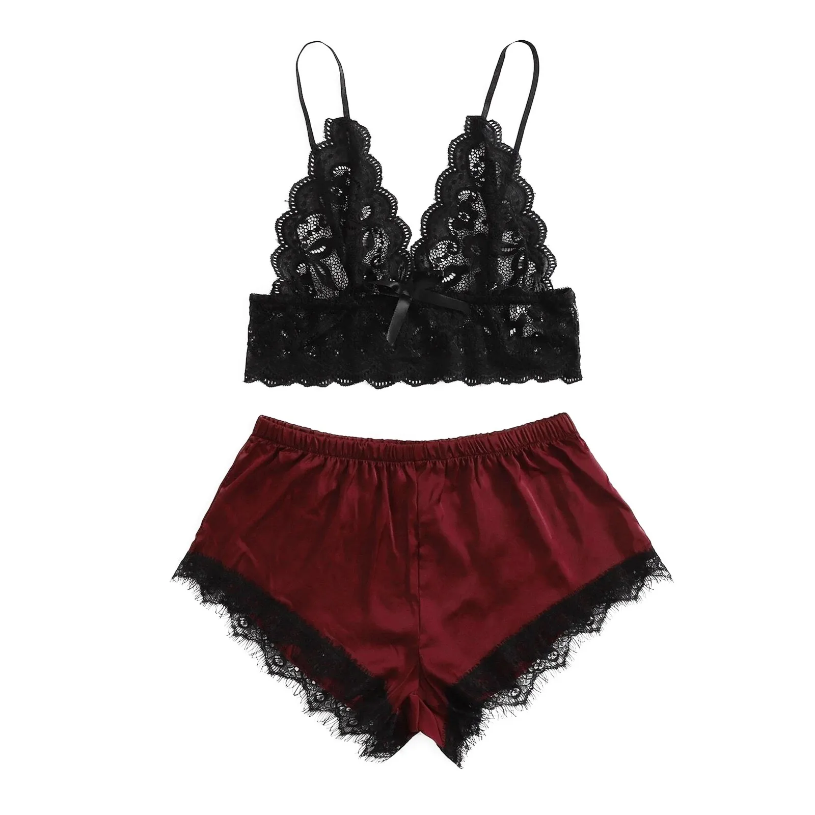 Embroidery Underwear Set Woman 2 Pieces Lace Women's Pajamas Set Sleepwear Women's Cotton Suit Pajama Nightwear Sets Sleep
Embroidery Underwear Set Woman 2 Pieces Lace Women's Pajamas Set Sleepwear Women's Cotton Suit Pajama Nightwear Sets Sleep