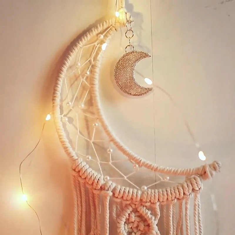 Moon Shape Macrame Tapestry Wall Boho Decor Handmade Leaf Macrame Wall Hanging Room Decoration Farmhouse Dorm Room Decor Gift 1p
Moon Shape Macrame Tapestry Wall Boho Decor Handmade Leaf Macrame Wall Hanging Room Decoration Farmhouse Dorm Room Decor Gift 1p