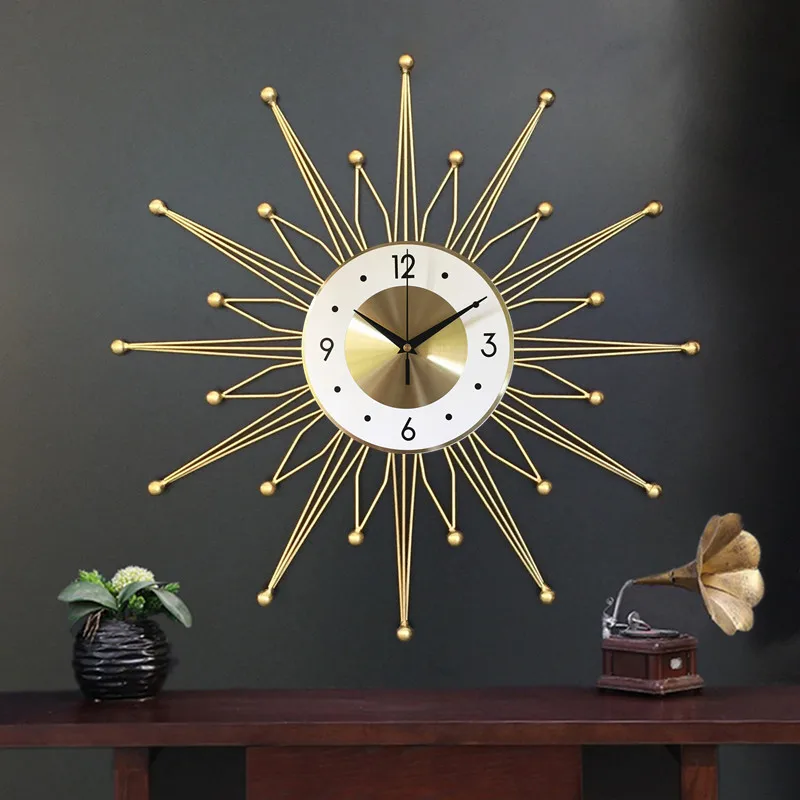 Home Large Creative Wall Clock Metal Silent Living Room Wall Clock Wrought Vintage Luxury Zegary Scienne Household Products
Home Large Creative Wall Clock Metal Silent Living Room Wall Clock Wrought Vintage Luxury Zegary Scienne Household Products
