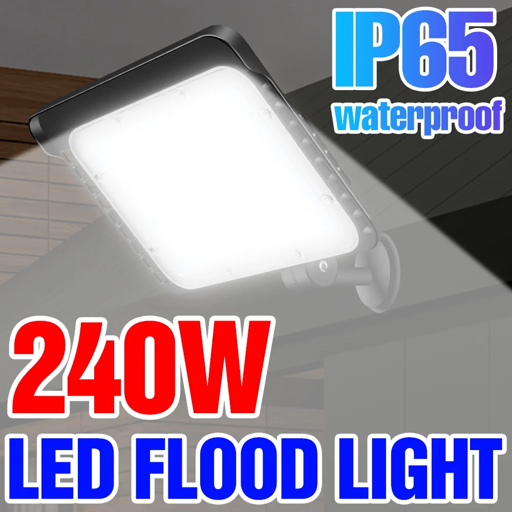 

LED Floodlight 22OV Street Wall Lamp Reflector Outdoor LED Spotlight 50W 60W 80W 100W 120W 150W 200W 240W For Landscape Lighting