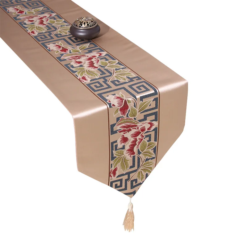 New Chinese Style Peony Red Table Runner Polyester fiber strip plant flower tablecloth for wedding party home decor table cover
New Chinese Style Peony Red Table Runner Polyester fiber strip plant flower tablecloth for wedding party home decor table cover