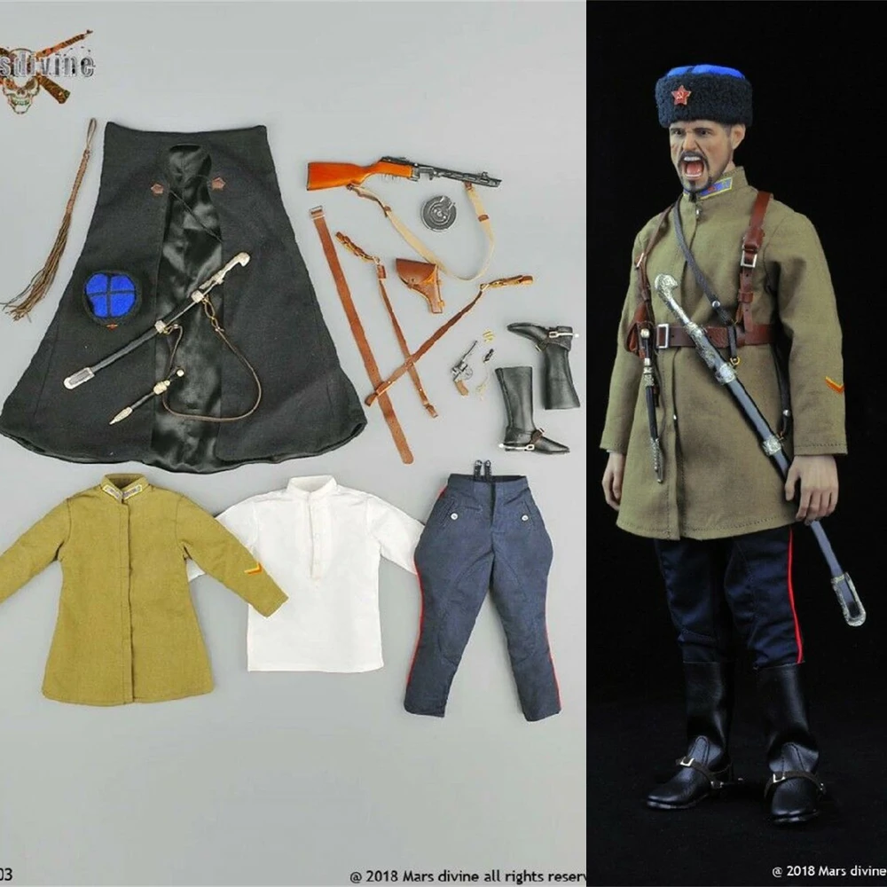 В наличии 1/6 Marsdivine S-003 de la Segunda Guerra Mundial soviética caballería cosaca ropa F 12 "hombre рисунок Juguetes
В наличии 1/6 Marsdivine S-003 de la Segunda Guerra Mundial soviética caballería cosaca ropa F 12 "hombre рисунок Juguetes